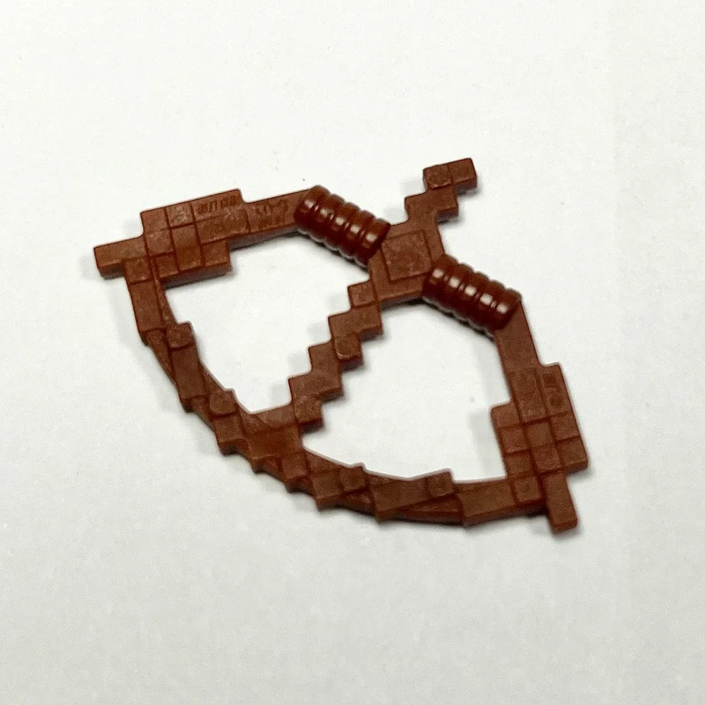 LEGO Minecraft Skeleton Minifigure with Brown Bow Weapon Accessory min011 - Picture 3 of 7